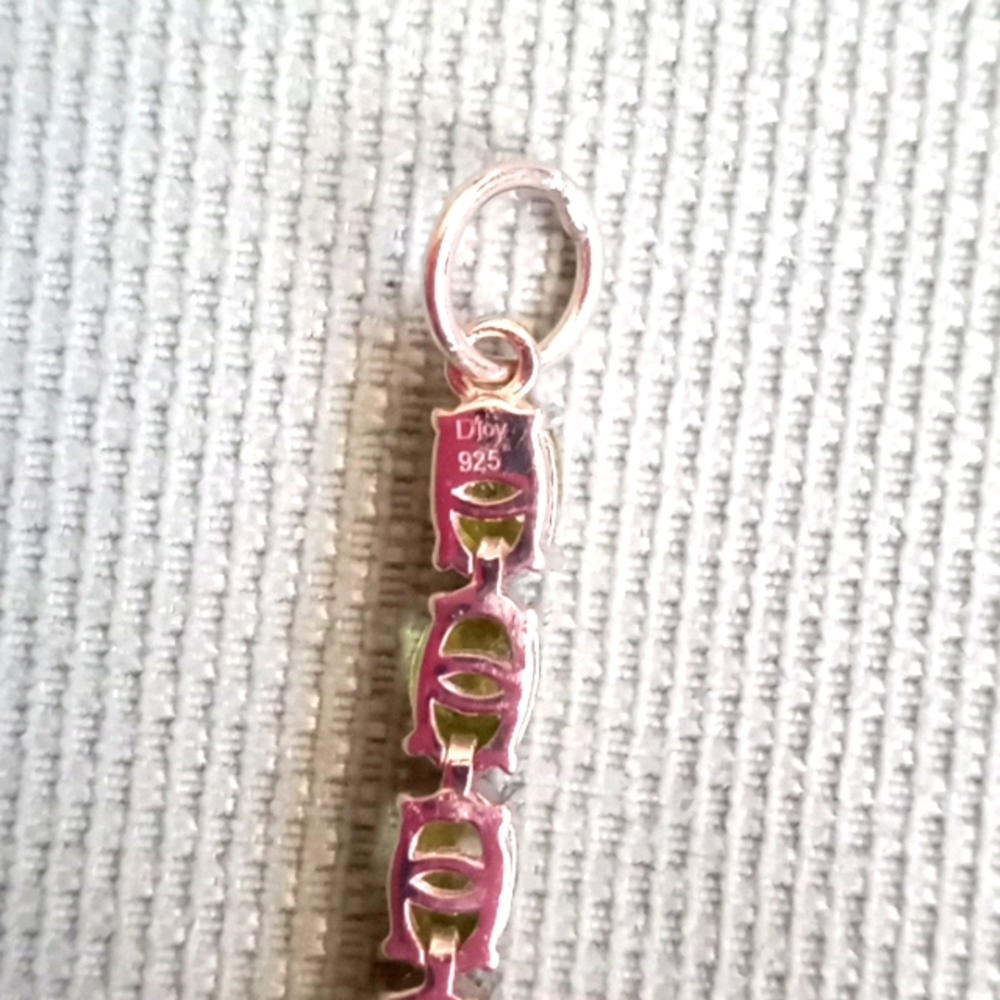 PERIDOT, NATURAL WHITE ZIRCON FANCY BRACELET - Picture 5 of 9